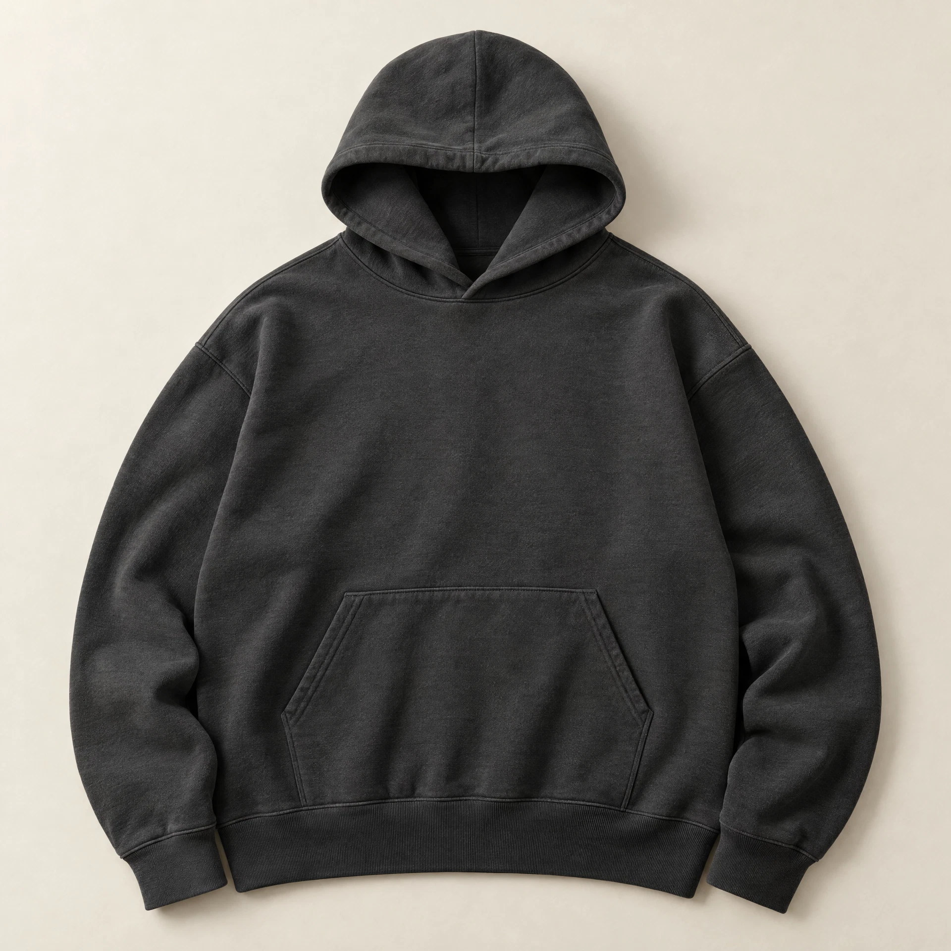 Charcoal Grade A Dropouts heavyweight hoodie